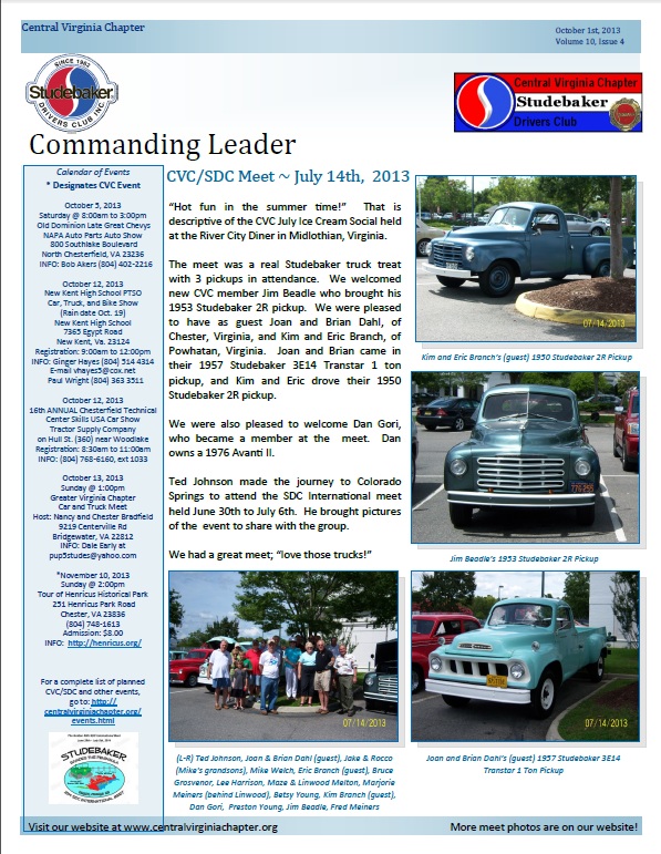 Click to view the October 2013 Issue!