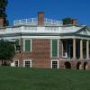 Poplar Forest residence view showing the rear porch
