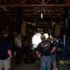 Garage tour, (foreground) Rob Jenkins (guest), Custis Harrison (guest), (background) Lee Harrison Herman Gantt, Mike Welch