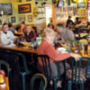 Group enjoying lunch, Martin Pajka, Jim and Debbie Jett, Maze and Linwood Melton, Betsy Young and Mike Welch