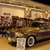 Preston Young by the 1957 Studebaker Golden Hawk on exhibit at the Keystone Tractor Works Museum.