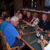 At Charley's Restaurant: (L- Front around table) Cecil & Elaine Handy, Debbie Jett, Diana Davis, Don Jones, Paul M. Howell, Paul V. Howell, Betty Lamons,  Preston & Betsy Young, Maze & Linwood Melton, Phil DeVos and Willard Hamill