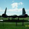 Rear view SR-71 Blackbird Spy Plane