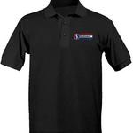 CVC Men's Embroidered Black Polo